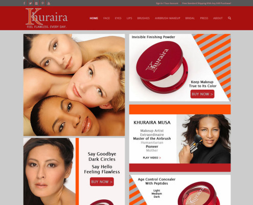 New Khuraira Cosmetics Website