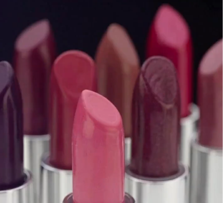 assorted colored lipsticks